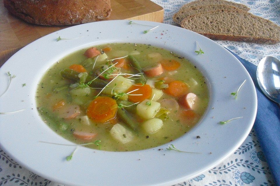 Kartoffel - Gemüse - Suppe