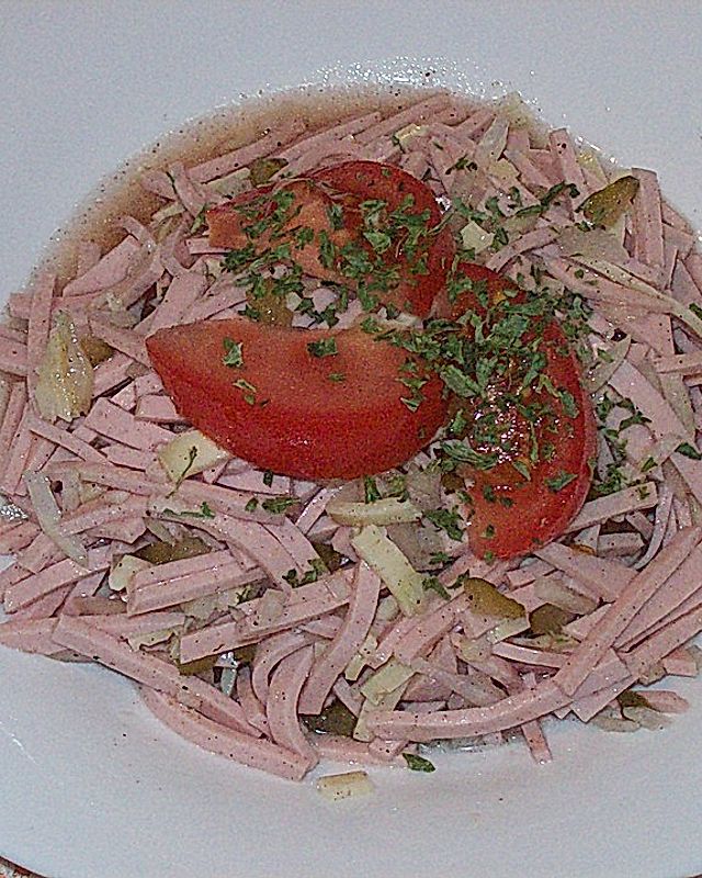 Wurstsalat auf bayrische Art