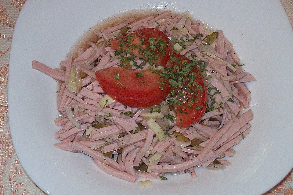 Wurstsalat auf bayrische Art