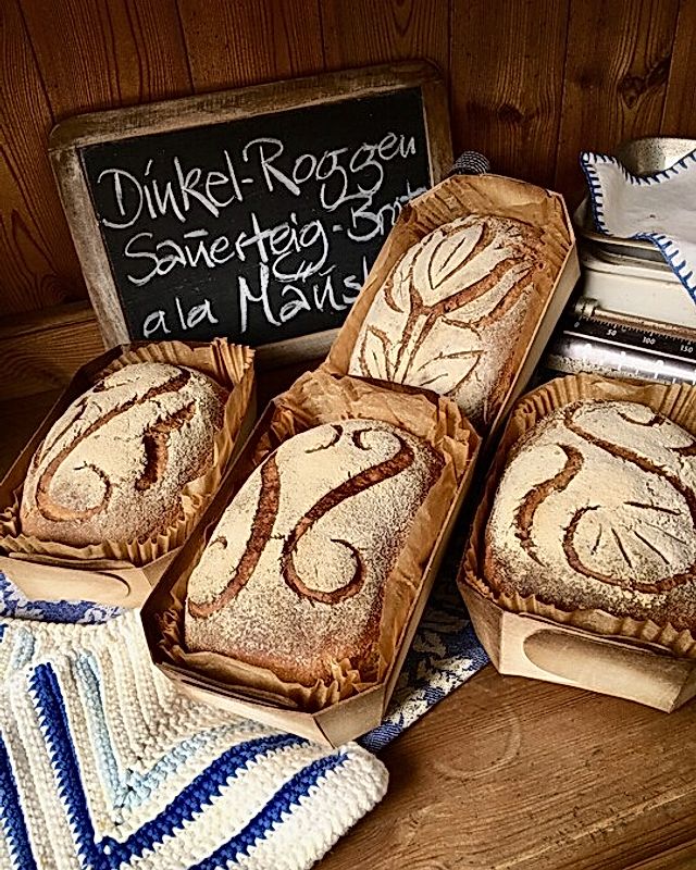 Dinkel - Roggen - Sauerteig - Brot a la Mäusle