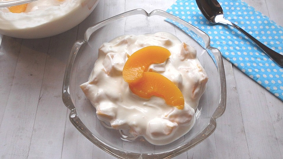 Quarkspeise mit Pfirsichen von ufaudie58| Chefkoch
