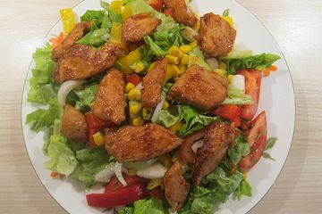 Salat Mit Hahnchenbruststreifen Von Yolaewen Chefkoch 