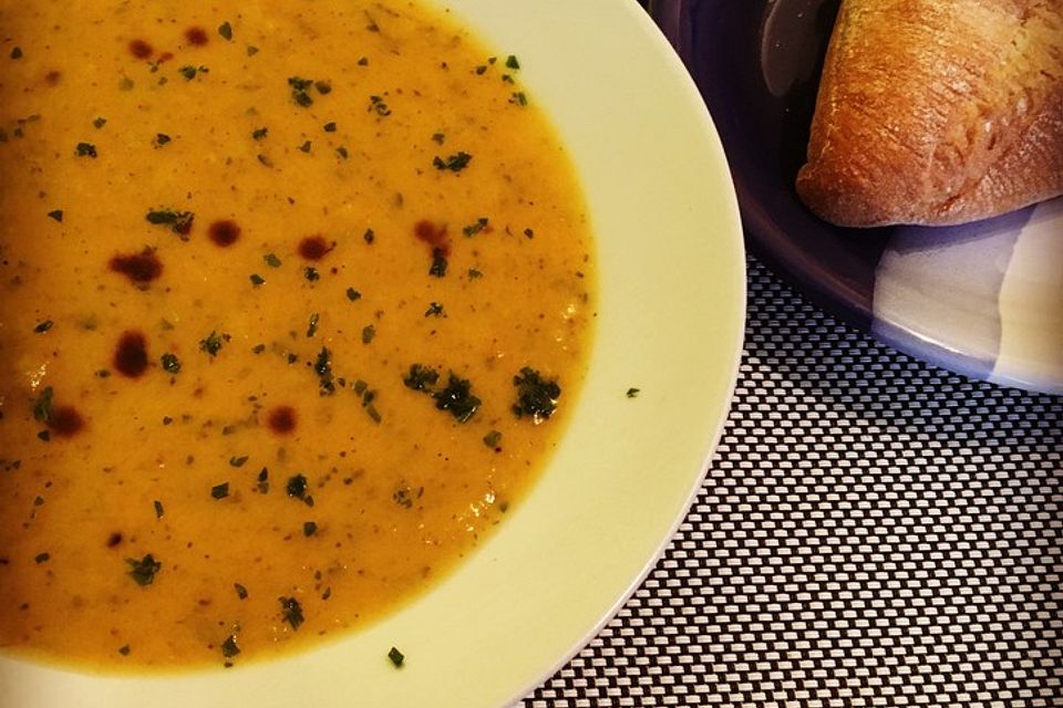 Süßkartoffel - Karotten - Suppe