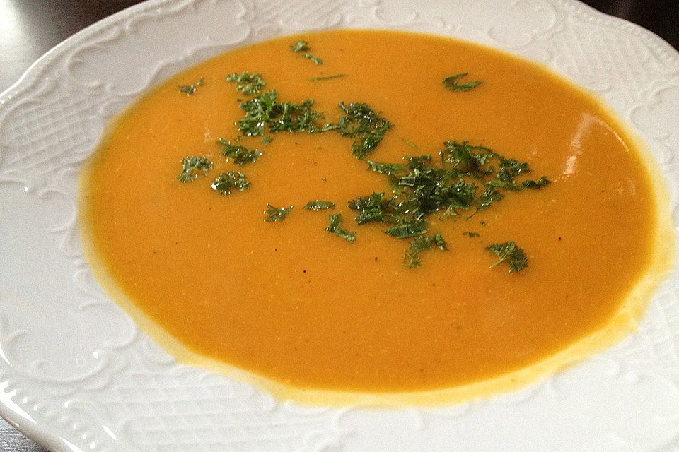 Süßkartoffel - Karotten - Suppe