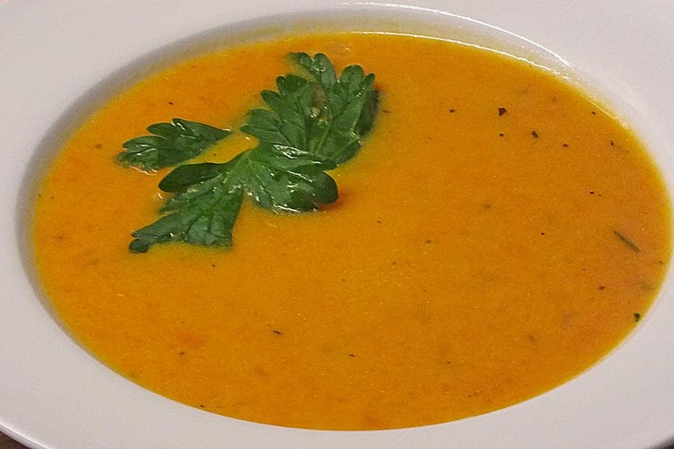 Süßkartoffel - Karotten - Suppe