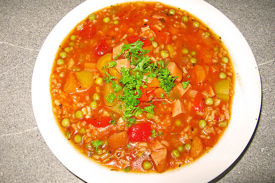 Pikante Tomatensuppe