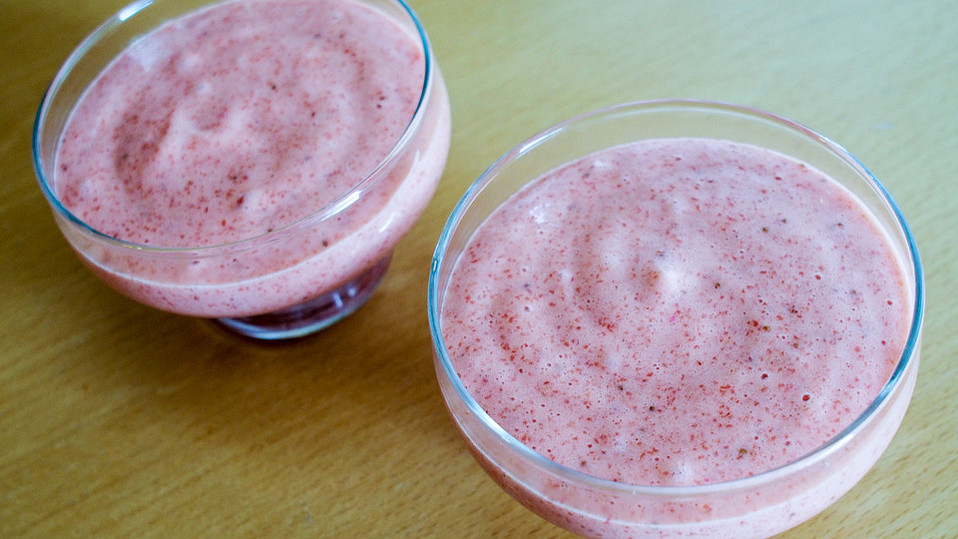 Grießschaum mit Erdbeeren von marion29 Grießschaum mit Erdbeeren von marion29