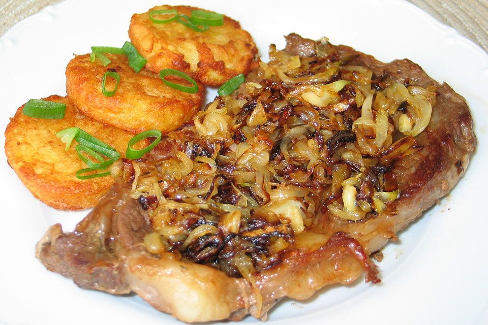 Zwiebelrostbraten mit Orangenaroma