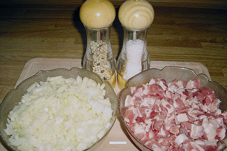 Schlesisches Zwiebel - Bauchfleisch