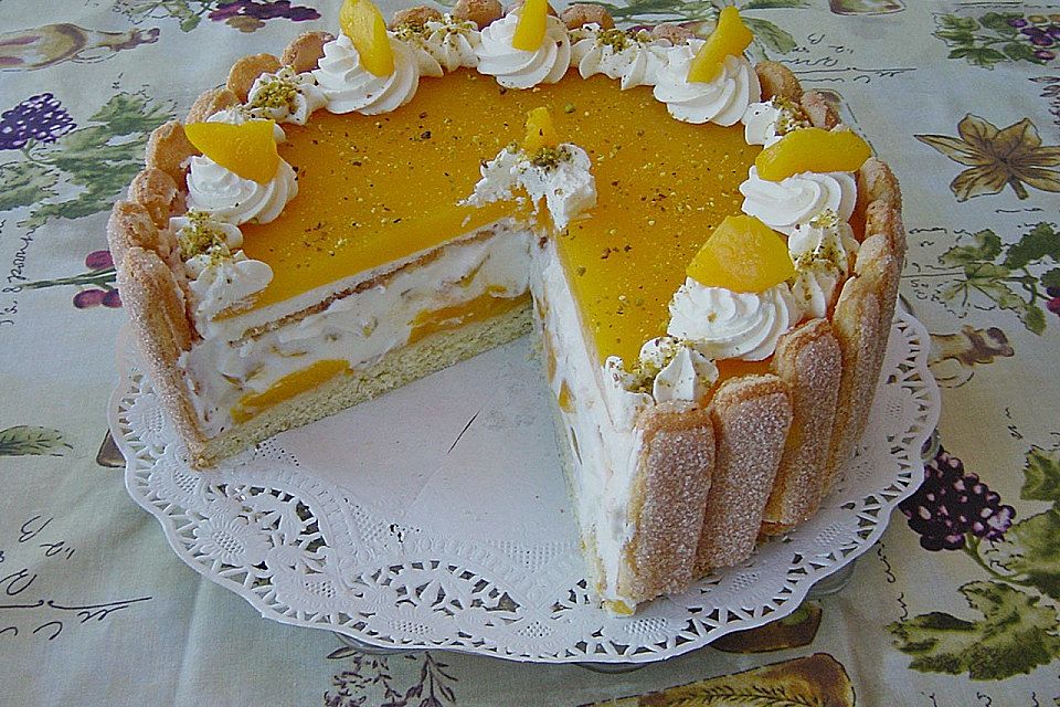 Pfirsich - Joghurt - Torte