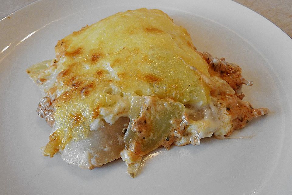 Kohlrabilasagne Kohlrabilasagne