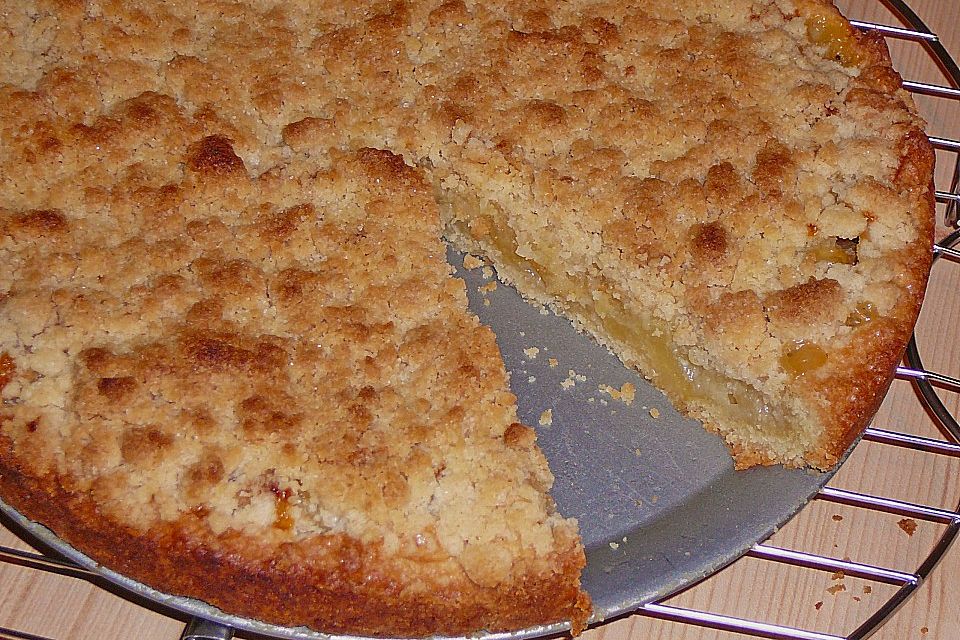 Veganer Apfelkuchen  mit Zimtstreuseln