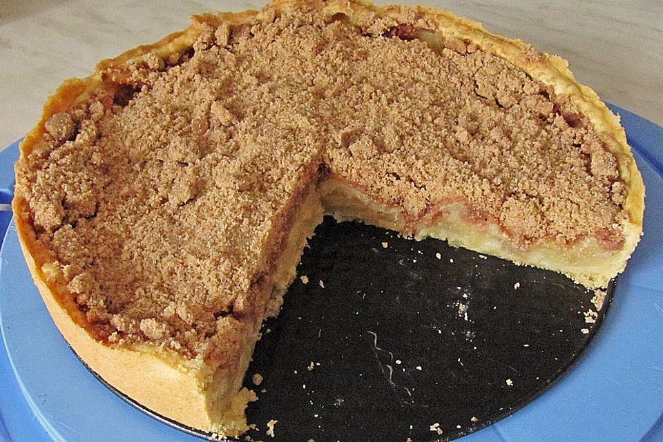 Veganer Apfelkuchen  mit Zimtstreuseln