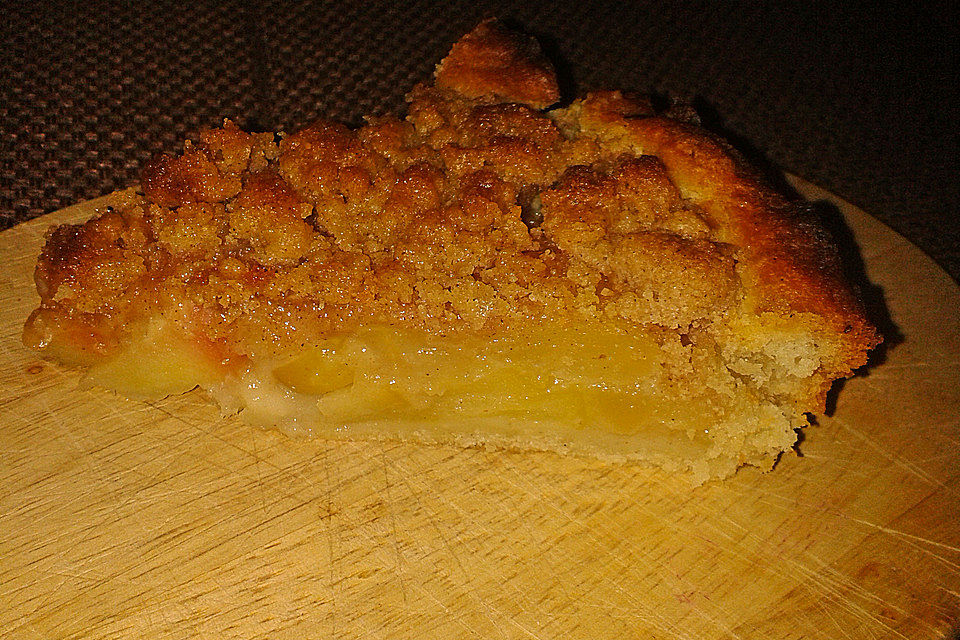 Veganer Apfelkuchen  mit Zimtstreuseln