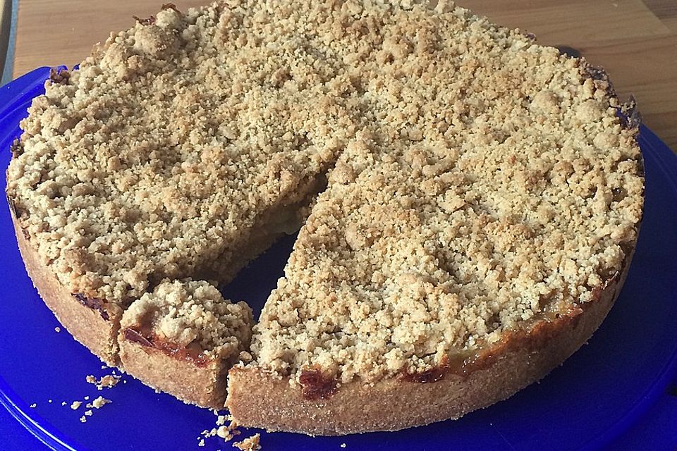 Veganer Apfelkuchen  mit Zimtstreuseln