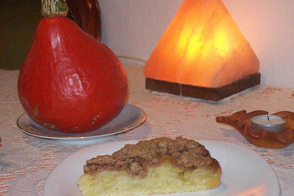 Veganer Apfelkuchen  mit Zimtstreuseln