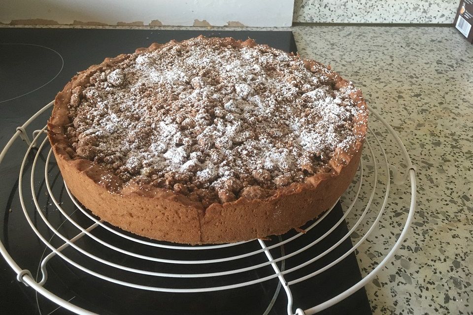 Veganer Apfelkuchen  mit Zimtstreuseln