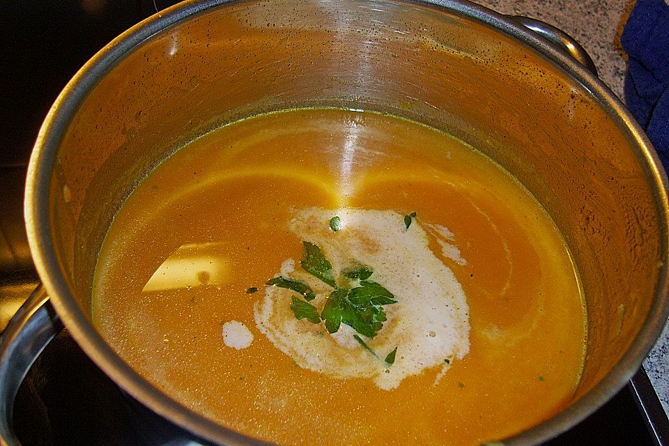 Orangen - Karottensuppe