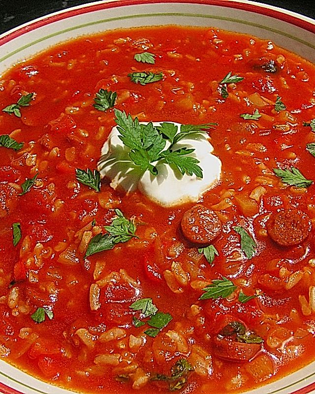 Tomaten - Paprikasuppe