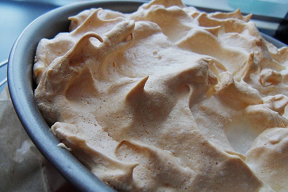 Apfelkompottkuchen mit Baiserhaube