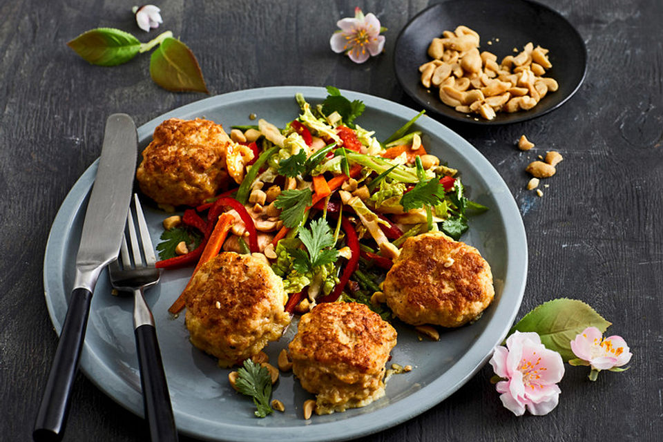 Käsefrikadellen mit Putenhackfleisch