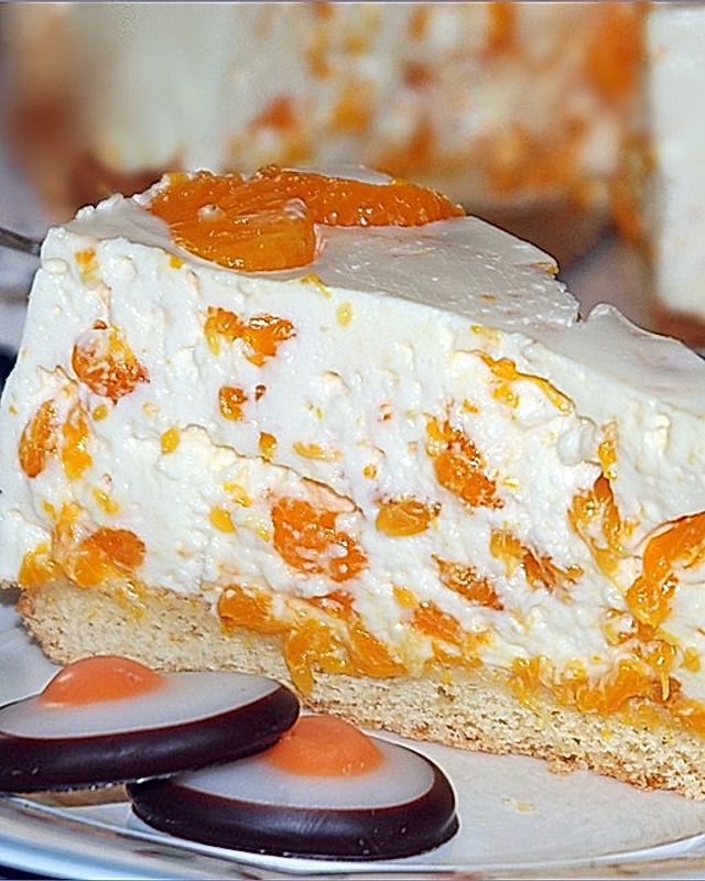Käsesahne-Torte mit Mandarinen