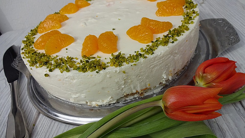 Käsesahne-Torte mit Mandarinen von FlowerBomb Käsesahne-Torte mit Mandarinen von FlowerBomb