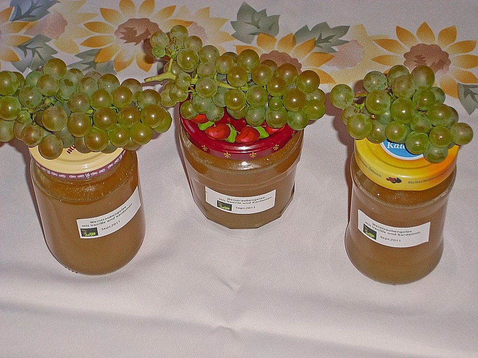 Weintraubengelee mit Buttervanillearoma und Kardamom von küchli01| Chefkoch