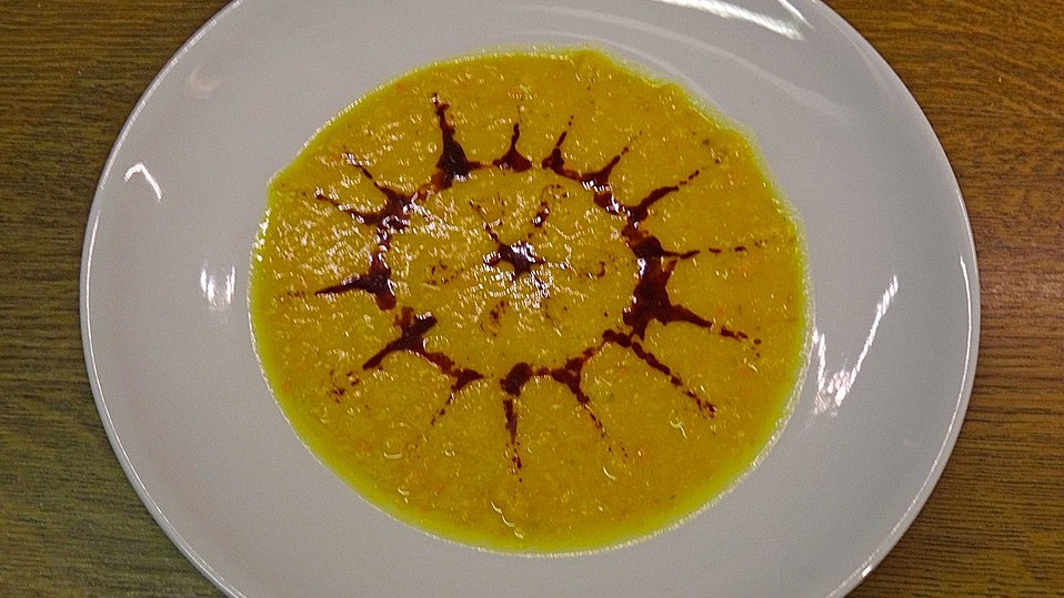 Kürbissuppe mit Äpfeln, Birnen und Lachs von FlowerBomb