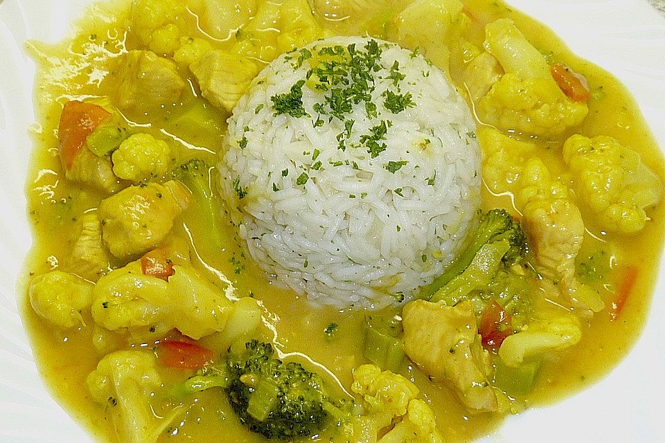 Puten - Curry - Gulasch