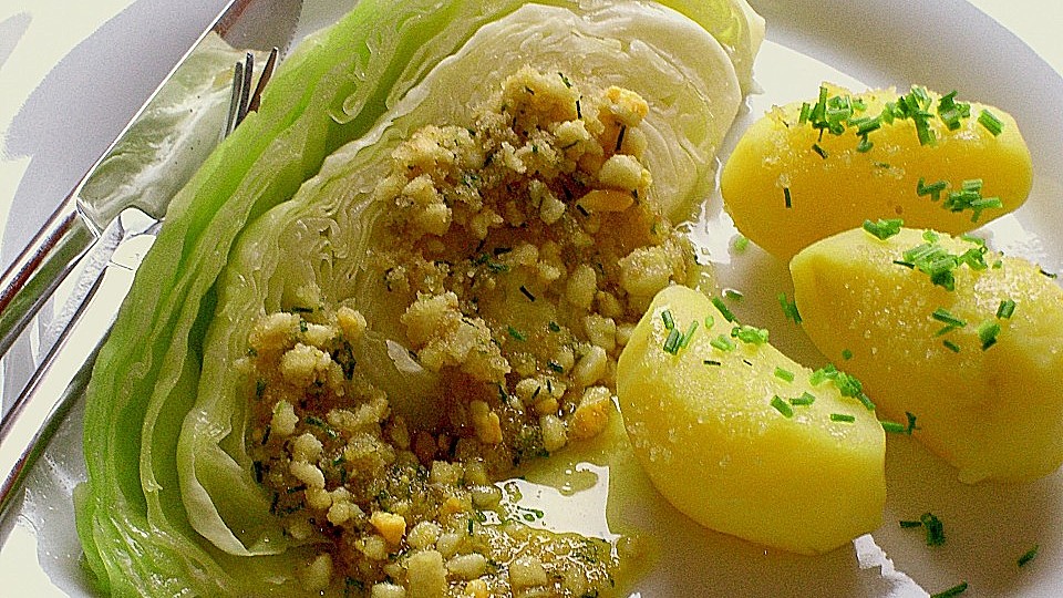 Spitzkohl mit Ei-Buttersauce-image