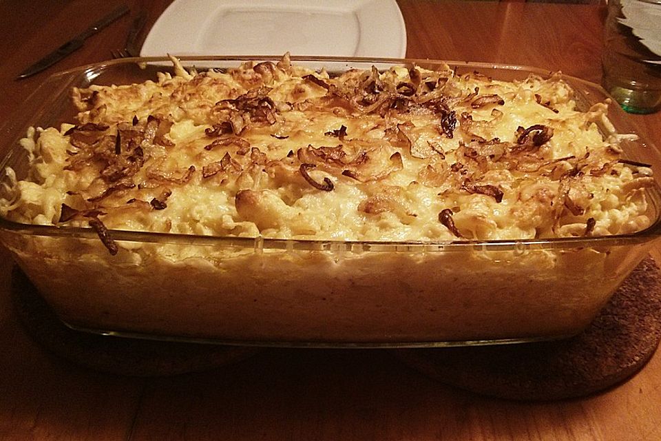 Kässpätzle aus dem Backofen