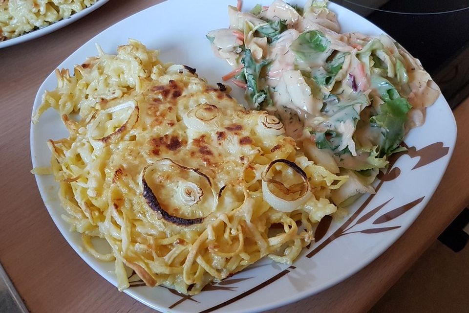 Kässpätzle aus dem Backofen