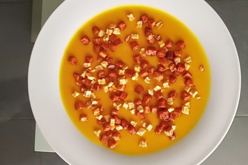 Kartoffel-Kürbis-Suppe