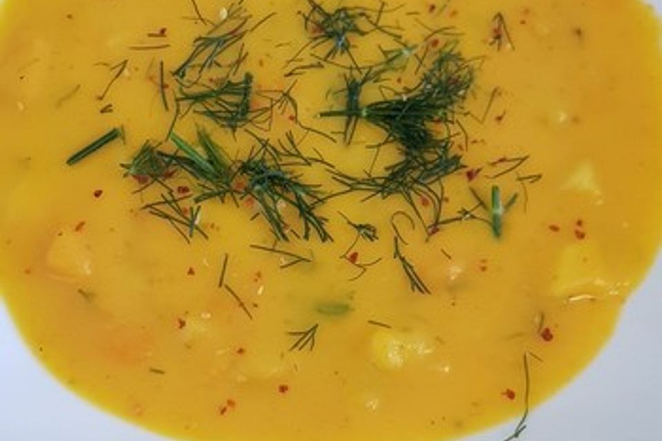 Kartoffel-Kürbis-Suppe