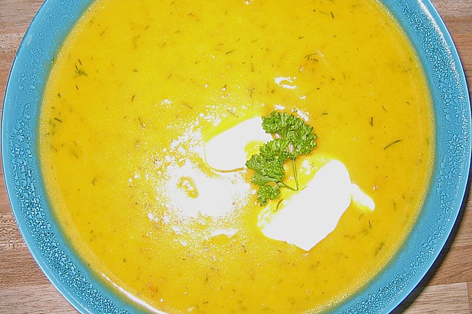 Kartoffel-Kürbis-Suppe