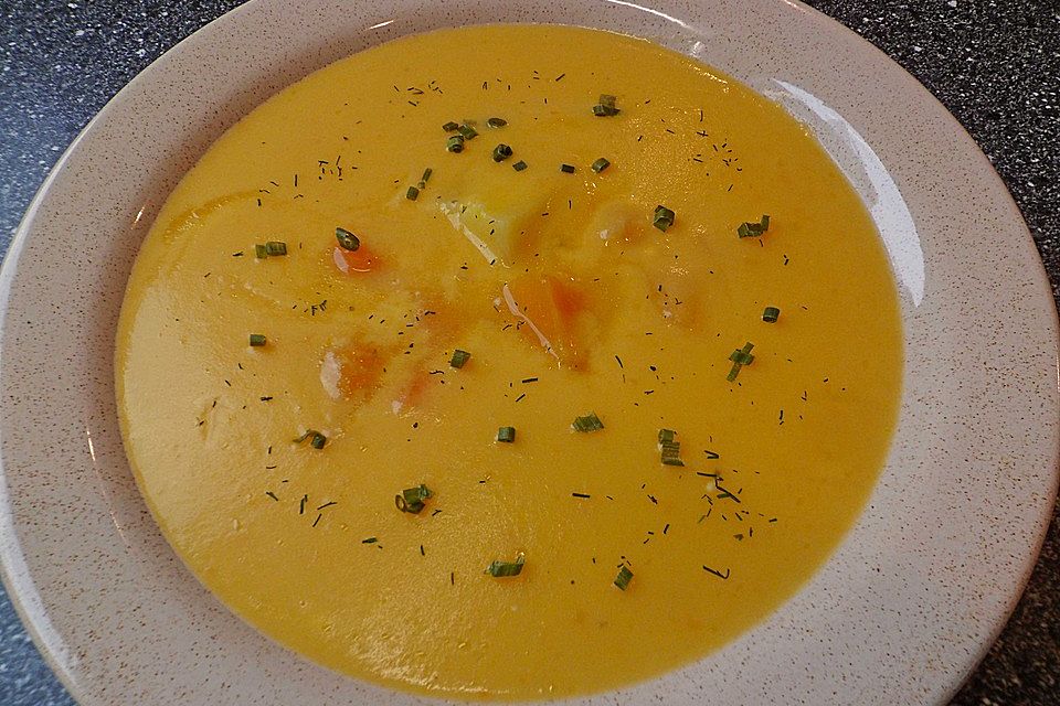 Kartoffel-Kürbis-Suppe