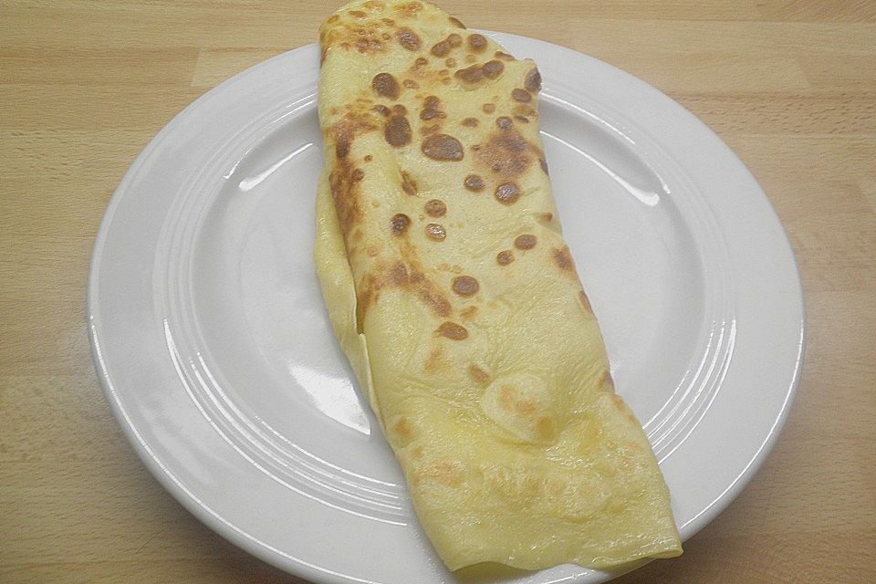 Crêpes mit Käse - Schinkenfüllung