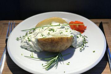 Folienkartoffeln Mit Krauterquark Von Mathi9 Chefkoch 