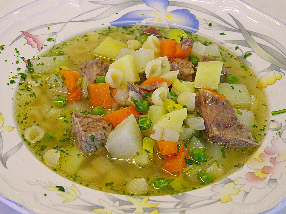 Chicas Rindfleischsuppe Mit Viel Gemuse Von Chica Chefkoch