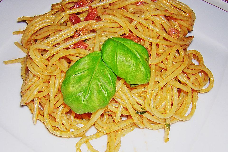 10 Min. - Sauce (Tomaten/Basilicum) all´ italiamann