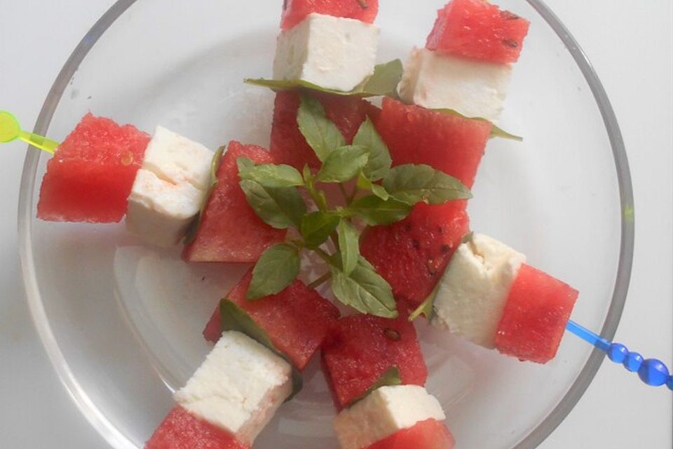 Wassermelone mit Feta