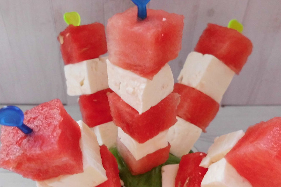 Wassermelone mit Feta