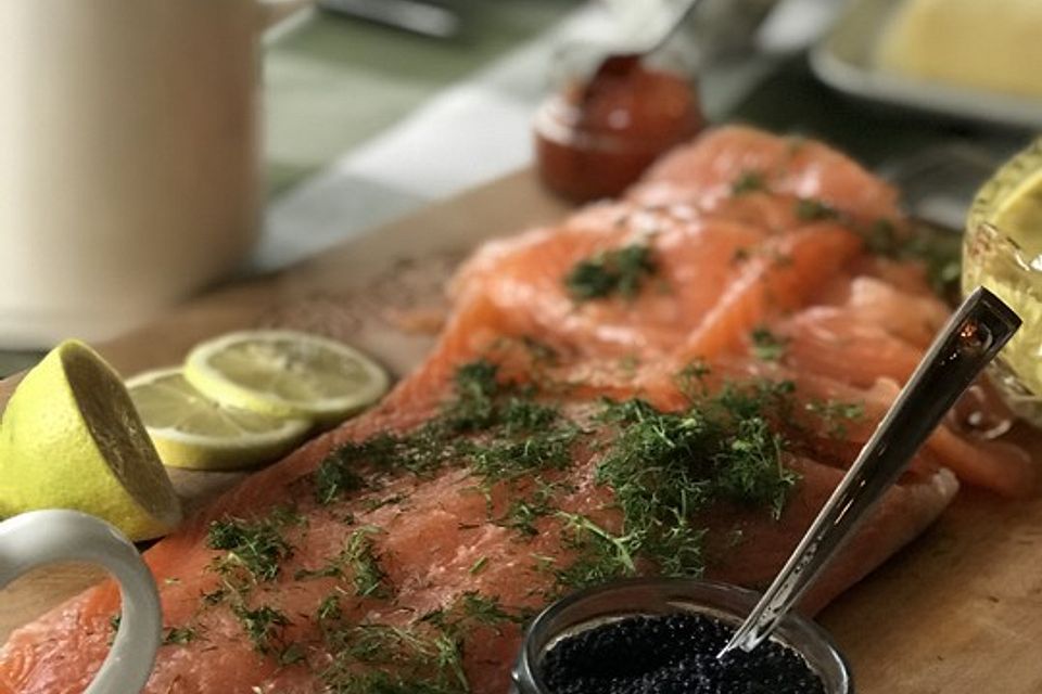 Lachs beizen