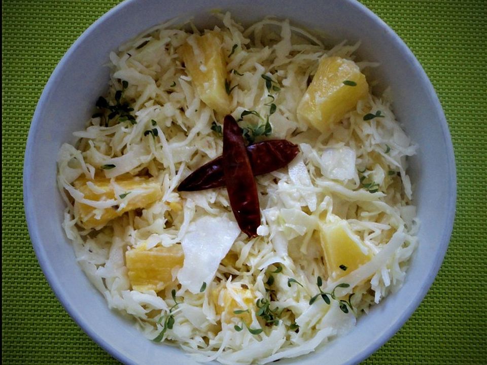 Porreesalat mit Ananas und Schinken - Kochen Gut | kochengut.de
