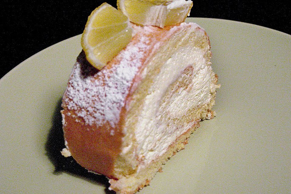 Zitronenbiskuitrolle Zitronenbiskuitrolle