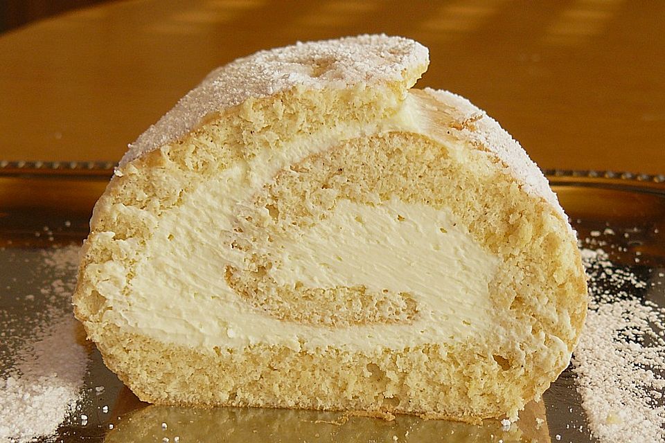Zitronenbiskuitrolle Zitronenbiskuitrolle