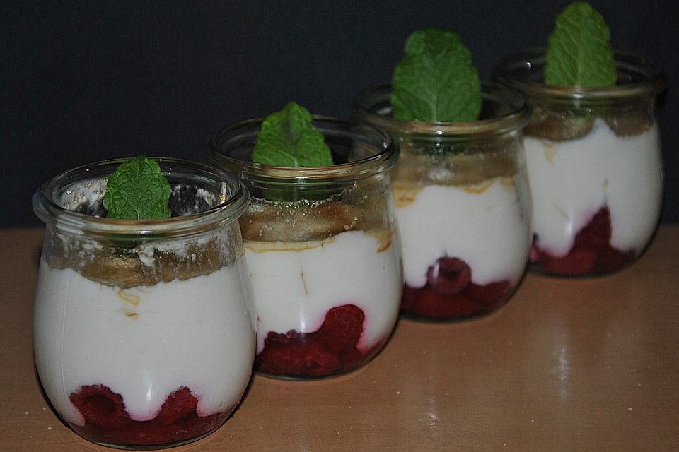 Himbeer - Sahne - Joghurt - Traumdessert