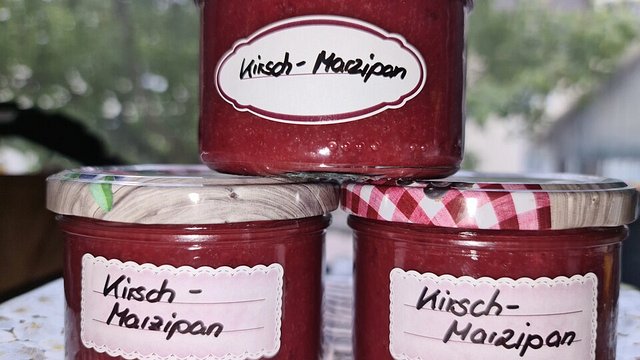 Samtige Kirsch - Marzipan - Marmelade von supermausi76 Samtige Kirsch - Marzipan - Marmelade von supermausi76