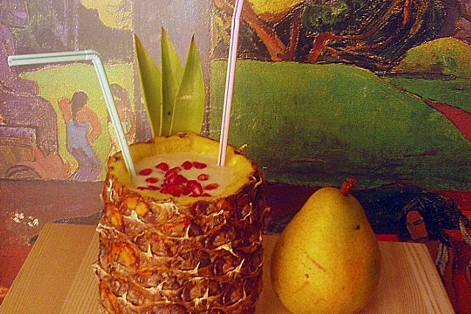 Ananas - Bananen - Birnen Shake